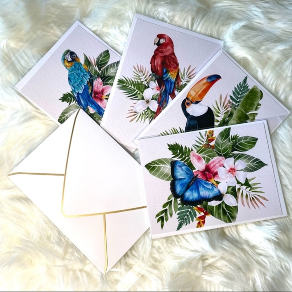 Set of Five “Amazonia Series” Elegant Greeting Cards & Luxury Envelopes - Picture 13 of 15